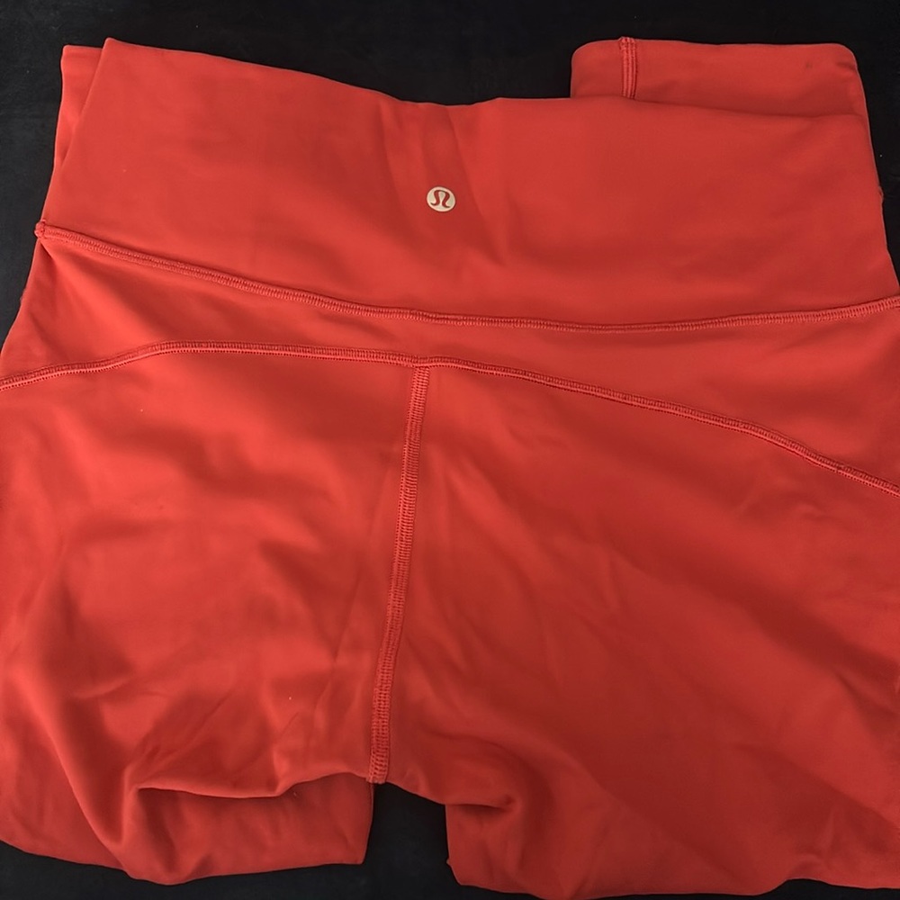 Lululsmon Capri Leggings Pink Coral